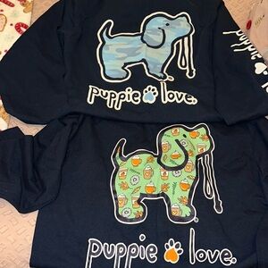 Puppie love long sleeve tees